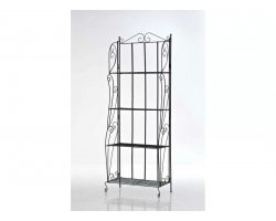 Regał LEA czarny metalowy retro ogrodowy