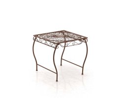 Stolik ZAMBRONE brązowy antyczny