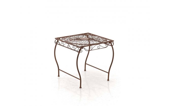 Stolik ZAMBRONE brązowy antyczny