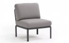 Element poszerzający lub fotel bez podłokietnika komodo nardi antracyt poduszka grigio