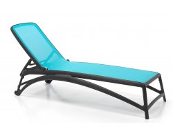 Leżak ogrodowy nardi ATLANTICO antracyt-celeste