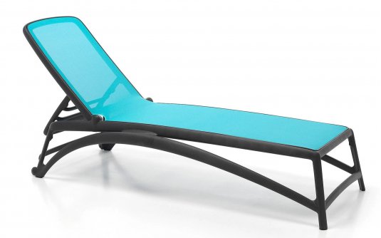 Leżak ogrodowy nardi ATLANTICO antracyt-celeste Leżak ogrodowy nardi ATLANTICO antracyt-celeste