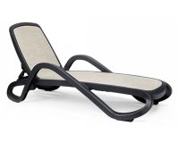 leżak alfa caffe / tkaniana beige