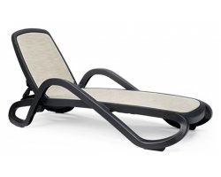 leżak alfa caffe / tkaniana beige