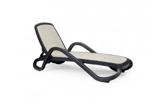 leżak alfa caffe / tkaniana beige