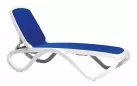 leżak ogrodowy OMEGA bianco / blu