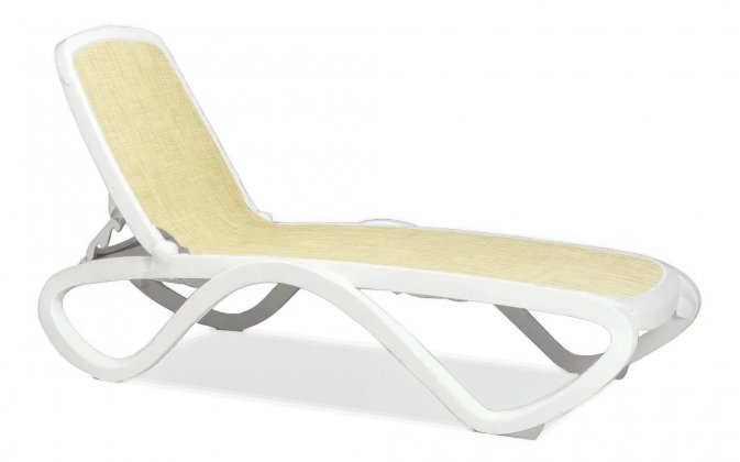 leżak ogrodowy OMEGA tortora / beige