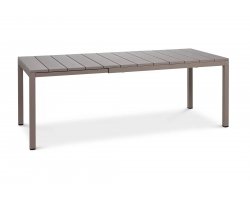 Beżowy stół ogrodowy rozkłądany RIO 140/210 Nardi