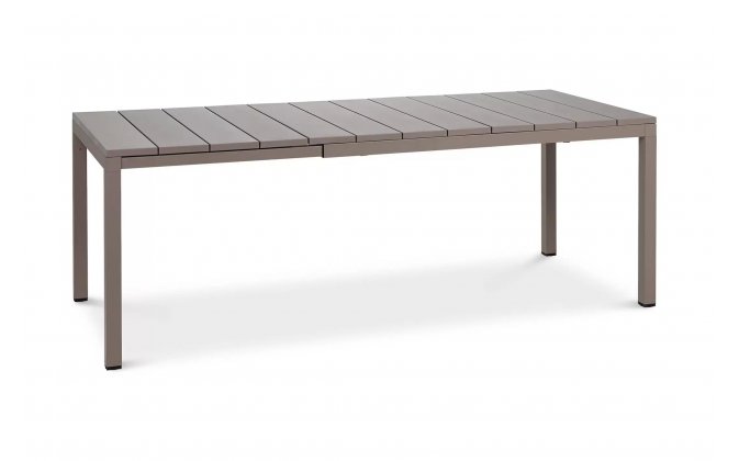 Beżowy stół ogrodowy rozkłądany RIO 140/210 Nardi