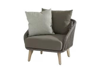 meble ogrodowe fotel wypoczynkowy ekskluzywny SANTANDER z grubymi poduszkami