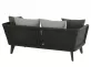 Ekskluzywna sofa ogrodowa BELIZE ciemnoszara wygodne poduszki