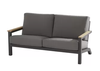 Sofa ogrodowa ekskluzywna CAPITOL aluminiowa ciemnoszara