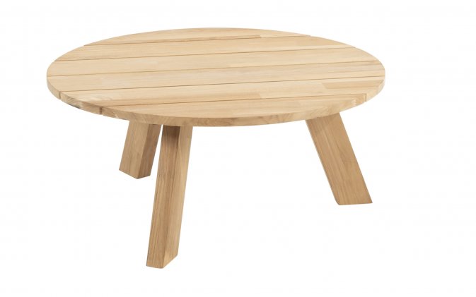 Okrągły stolik kawowy COSMIC Ø78 z drewna teakowego premium