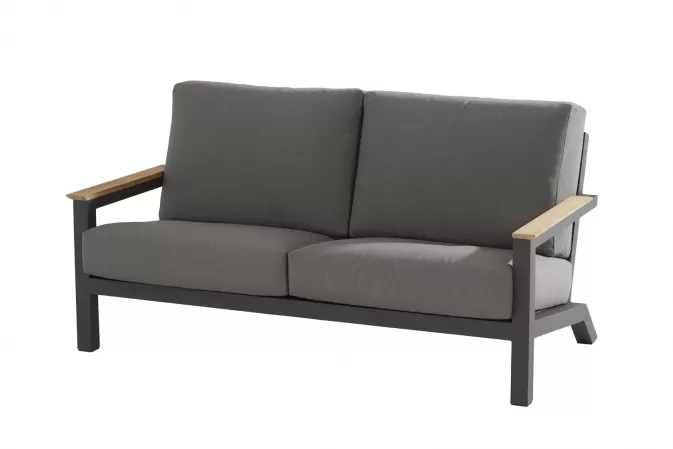 Sofa ogrodowa ekskluzywna CAPITOL aluminiowa ciemnoszara