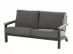 Sofa ogrodowa ekskluzywna CAPITOL aluminiowa ciemnoszara