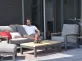 Sofa ogrodowa ekskluzywna CAPITOL aluminiowa ciemnoszara