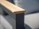 Sofa ogrodowa ekskluzywna CAPITOL aluminiowa ciemnoszara