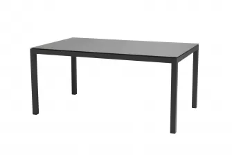 aluminiowy ciemnoszary stół ogrodowy 160 x 95 cm