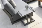 Meble ogrodowe aluminiowe NEVADA - aluminiowy stolik boczny EASY z tacą