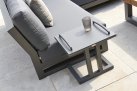 Meble ogrodowe aluminiowe NEVADA - aluminiowy stolik boczny EASY z tacą