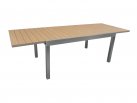 stół aluminium satynowane blat kompozyt 165-265 cm