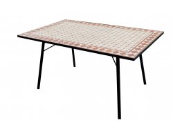 stół ogrodowy 150x90 z blatem z mozaiki