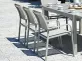 krzesło aluminium powłoka drewnopodobna jasna