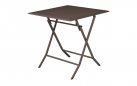 LUCCA stół ogrodowy składany aluminiowy 60×60 kawowy