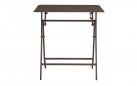 LUCCA stół ogrodowy składany aluminiowy 60×60 kawowy