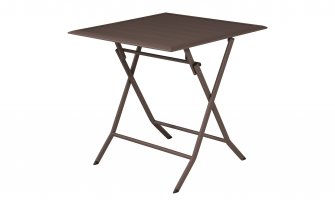 LUCCA stół ogrodowy składany aluminiowy 60×60 kawowy