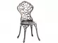 brązowe krzesło w stylu indyjskim aluminiowe