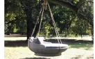 łózko huśtawka ogrodowa wisząca