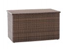 skrzynia ogrodowa technorattan brązowa