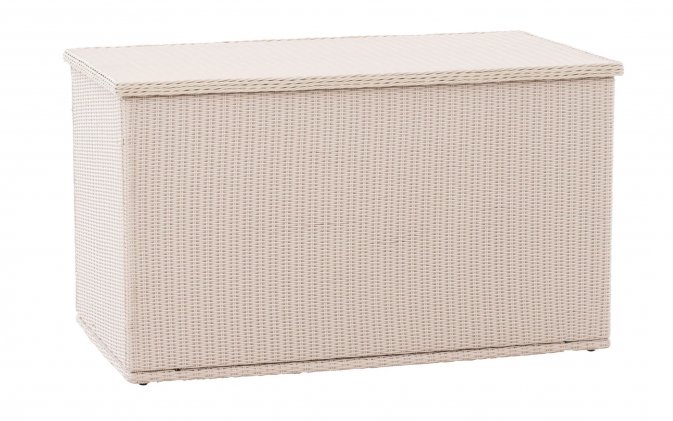 skrzynia ogrodowa technorattan jasny beż