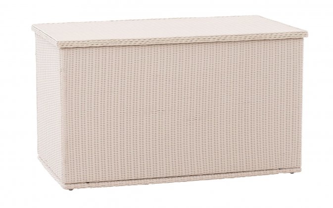 skrzynia ogrodowa technorattan jasny beż