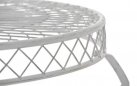 Stół metaloplastyka biały antyczny okrągły 90 cm