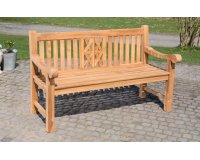 Klasyczna ławka teak FLRYDA o szer. 120 cm