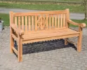 klasyczna ławka z drewna teak 180 cm szerokości