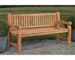 klasyczna solidna ławka ogrodowa teakowa JACK