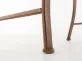 Metalowy fotel w stylu prowansalskim z podłokietnikami PAURI kolor brązowy antyczny