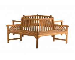 Sześciokątna ławka 360° z miejscem na drzewo SONJA 250