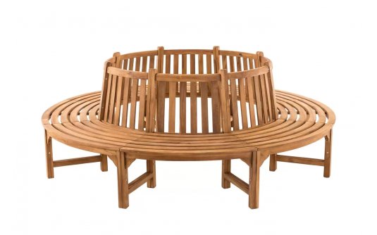 Okrągła ławka ogrodowa do drzew NOV teak śr. 250 cm Okrągła ławka ogrodowa do drzew NOV teak śr. 250 cm