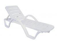 Leżak basenowy biały polipropylen HAVANA 