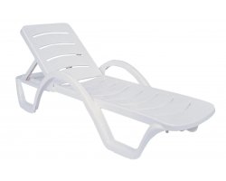 Leżak basenowy biały polipropylen HAVANA 