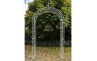 Łuk pergola ogrodowa różana LECCE metaloplastyka BIAŁY ANTYCZNY
