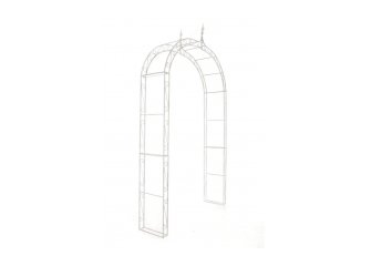 Łuk pergola ogrodowa różnana LECCE metaloplastyka BIAŁY ANTYCZNY