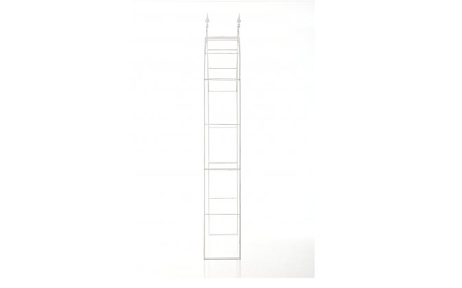 Łuk pergola ogrodowa różana LECCE metaloplastyka BIAŁY ANTYCZNY