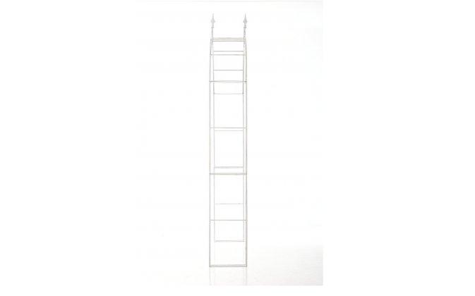 Łuk pergola ogrodowa różana LECCE metaloplastyka BIAŁY ANTYCZNY