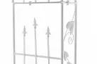 Biały Łuk różany pergola ogrodowa EMM metaloplastyka
