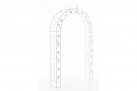 Biały Łuk różany pergola ogrodowa EMM metaloplastyka
